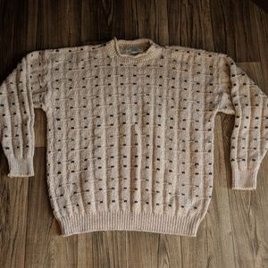 Vintage cream roll neck sweater